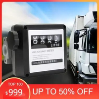 Temukan Diesel Gasoline Flow meter FM-120 Fuel Petrol Oil FM120 4 refueling counter gauge FM 120