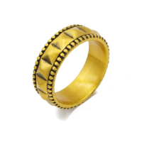 【GOLDCHILL JEWELRY】黃金戒指 守護 黑金戒指 5G工藝(0.63錢±0.03)