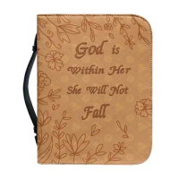 Bible Cover Case Portable Book Cover Tote Bag PU Leather Bible Protective Cover Manual Protective Cover For Reading Lover Gift