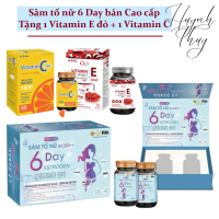 [Mua 1 tặng 2] Sâm tố nữ 6 Day Estrogen (hộp có 2 lọ, 60 viên)_Hỗ trợ cải thiện nội tiết, đẹp da, bổ