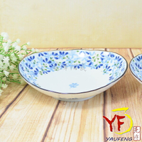 ★堯峰陶瓷★餐桌系列 日本美濃燒 6.25吋 芽 橢圓盤 餐盤