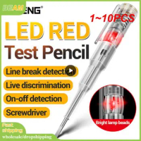 1~10PCS Intelligent Voltage Tester Pen Non-contact Induction Test Pencil Voltmeter Power Detector Electrical Screwdriver