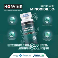 Norvine Minoxidil 5% - Menumbuhkan rambut brewok dan alis BPOM Vitamin Ketombe Minyak Rontok