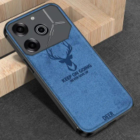Case Deer FOR Tecno Pova 6 / Pova 6 Pro Softcase Jeans Canvas Texture Cloth