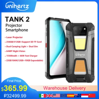 Unihertz 8849 tank 2 projector powered smartphone 22GB 256GB camping light cellphones 108mp G99 64MP night vision mobile phones