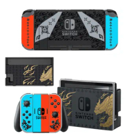 Monster Hunter Rise Screen Protector Sticker Skin for Nintendo Switch NS Dock Charger Stand Holder Joy-con Controller Vinyl