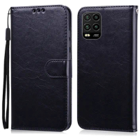 For Xiaomi Mi 10 Lite 5G Case Leather Wallet Flip Cover For Xiaomi Mi 10 Lite Phone Case Mi 10 Lite Wallet Cover Coque Fundas