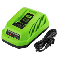 40V Lithium Battery Charger for GreenWorks 29482 G-MAX 40V Li-Ion Battery 29472 29482 29652 G40825 US Plug