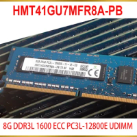 1Pcs For SK Hynix RAM 8GB 8G DDR3L 1600 ECC PC3L-12800E UDIMM Server Memory HMT41GU7MFR8A-PB