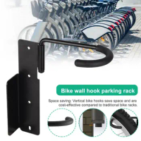 Space-saving Bike Rack Vertical Bike Display Rack for Garage Wall Mount Helmet Hanging Hook Universal Bicycle Parking Hanger