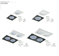 KAOS LED 散光型盒燈 9W 15W 散光盒燈 1燈 黑/白 方型崁燈 廣角 投射燈 全電壓