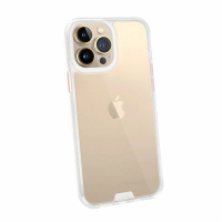 hoda iPhone 13 Pro Max 6.7吋 柔石軍規防摔保護殼透明款(透明白)