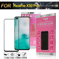 Xmart for Realme X50 Pro 超透滿版 2.5D 鋼化玻璃貼-黑