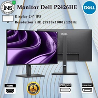 Monitor DELL P2426HE 24 Inch IPS FHD 120Hz 99% sRGB HDMI DP USB-C Hub RJ45 3YR Packing Bubble