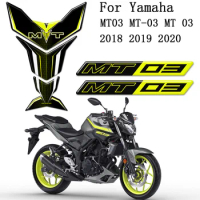 Motorcycle Stickers For Yamaha MT03 MT-03 MT 03 Tank Pad Paint Protector Fairing Accessories Decals Fuel Gas Knee 2018 2019 2020