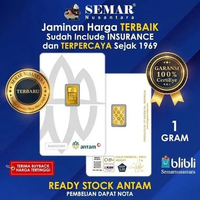 Logam Mulia Antam Press 1gr Emas Batangan Semar Nusantara