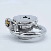 High Quality Inverted Plugged Cylinder Chastity Cage   Cage For Couple Steel  Rings  Games toys For