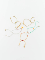 เซ็ตกำไลข้อมือผู้หญิง Weekly Pulseras Cuentas หลากสี