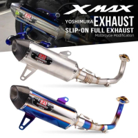 for xmax300 Yoshimura R77 full system exhaust pipe muffler