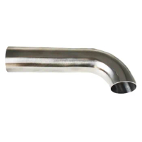 Long 100mm 19/25/32/38/45/51/57/63/76mm Stainless Steel 304 OD Elbow 45/90 Degree Welding Elbow Pipe Connection Fittings