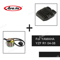 Arashi For YAMAHA YZF R1 2004-2008 Voltage Regulator Rectifier Engine Stator Coil Accessories YZF-R1 2004 2005 2006 2007 2008