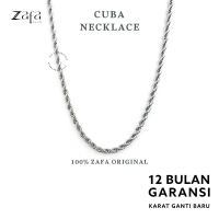 Kalung titanium pria wanita silver gold putih emas anti karat