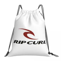 Rip Curl Surf Backpacks Casual Portable Drawstring Bags Drawstring Bundle Pocket Sports Bag Book Bags For Man Woman Students