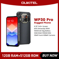Oukitel WP30 Pro 120W 5G Rugged Smartphone android 13 12GB+512GB 11000 mAh 6.78" FHD+ Mobile Phone 108MP Cell Phone Global