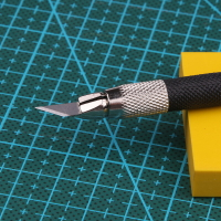 臺灣進口小黑刻刀模型橡皮章雕刻筆刀 紙藝刀手機貼膜刀 DIY墊板