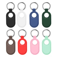 Protector Cover For Samsung Galaxy SmartTag2 Locator Case Keychain Anti-lost Silicone Protective Case For Smart Tag Holder