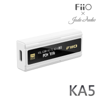 【FiiO】KA5 隨身型平衡解碼耳機轉換器-白色(Jade Audio聯名款)