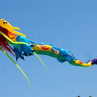 3D windsock soft kite Horse kite high quality chinese dragon cerf volant vlieger flying kites for adults ripstop toy wholesalers