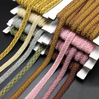 19m/Lot Curtain Lace Trim Ribbon Centipede Braided Lace Edge DIY Crafts Sofa Cushion Sewing Decoration Fabric Curve Lace