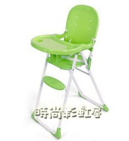 寶寶兒童餐椅可折疊收納加厚塑料餐桌輕便攜式嬰幼兒座椅吃飯椅子MBS「時尚彩虹屋」