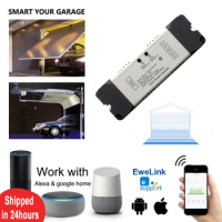 Smart Controller For Garage Door Opener With Wifi Switch Alexa Echo Google Home eWeLink APP Control No Hub Require