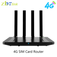 Zbtlink Clearing Products 300Mbps 4G Router for Russia Europe Wireless Wifi 4G LTE Modem Sim Card OpenWRT 4*LAN USB Access Point