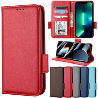 Leather Case For VIVO X100 Pro Y200E Y03 4G Y100 V30 Pro 5G Case Flip Plain Wallet Phone Cover