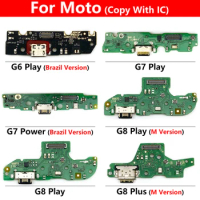 Dock Connector Micro USB Charger Charging Port Flex Cable Microphone Board For Motorola Moto G9 Power G8 Plus G7 Power G6 Play