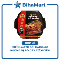 [HỘP LẺ] - YIHAI - Lẩu tự sôi Haidilao hương vị Bò cay Tứ Xuyên, Hadilao Lẩu bò cay Tứ Xuyên Hadilao