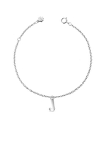 สร้อยข้อมือตัวอักษร J ตัวเรือนทอง 9k – สีไวท์โกลด์