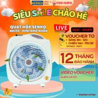 Quạt bàn đảo Senko BD230 - Quạt hộp mini, Sải cánh 20cm, gọn gàng, chắc chắn, thay đổi được nhiều gó