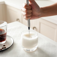 打蛋器 攪拌器家用打蛋器不銹鋼手持電動打奶器烘焙小型咖啡牛奶攪拌棒打泡器