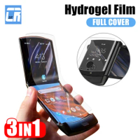 3 in 1 Front Back Cover Hydrogel Film for Motorola Razr 40 5G 2022 2020 inner Screen Protector for Moto Razr gen 2 3 4 Not Glass