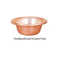 Mini Copper Bowl Stackable Buddhist Altar Decor Ritual Offering Bowl Ornament