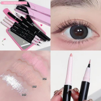 Double-head Eyeshadow Pencil Diamond Shimmer Highlighter Pearl Gel Long Lasting Natural Earth Color Liquid Eye Liner Contouring
