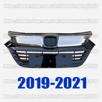 Black &amp; Chrome Front Bumper Grille Cover trim for Honda VEZEL HRV HR-V 2019 2020 2021 car accessories