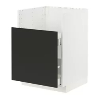 kabinet dasar u wastafel TALLSJÖN, putih/Nickebo matt antrasit, 60x60 cm