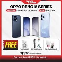 OPPO Reno 15 5G 8/256 12/256 GB Reno15 Smartphone Android Ai Camera 12/256 - HP Only Twilight