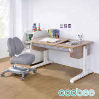 【SingBee欣美】CB-602 L型板成長機能桌+132雙背椅(書桌椅 書桌 升降桌椅 成長桌椅 兒童桌椅)