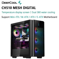 DEEPCOOL CH510 MESH DIGITAL Temperature display screen Dual 360 water cooling Support Mini-ITX M-ATX ATX E-ATX motherboard
